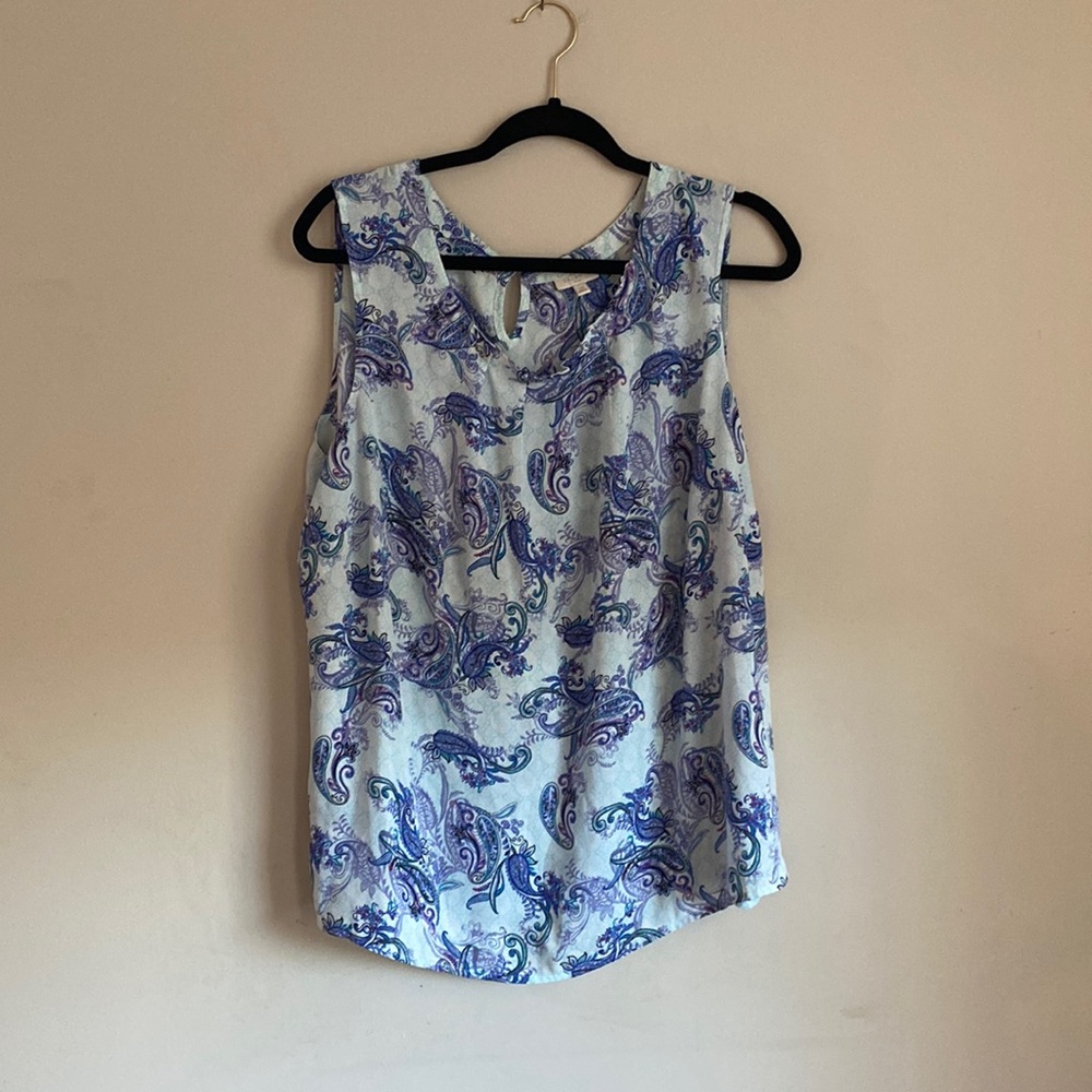 Talbots Sleeveless Blouse Size 2x